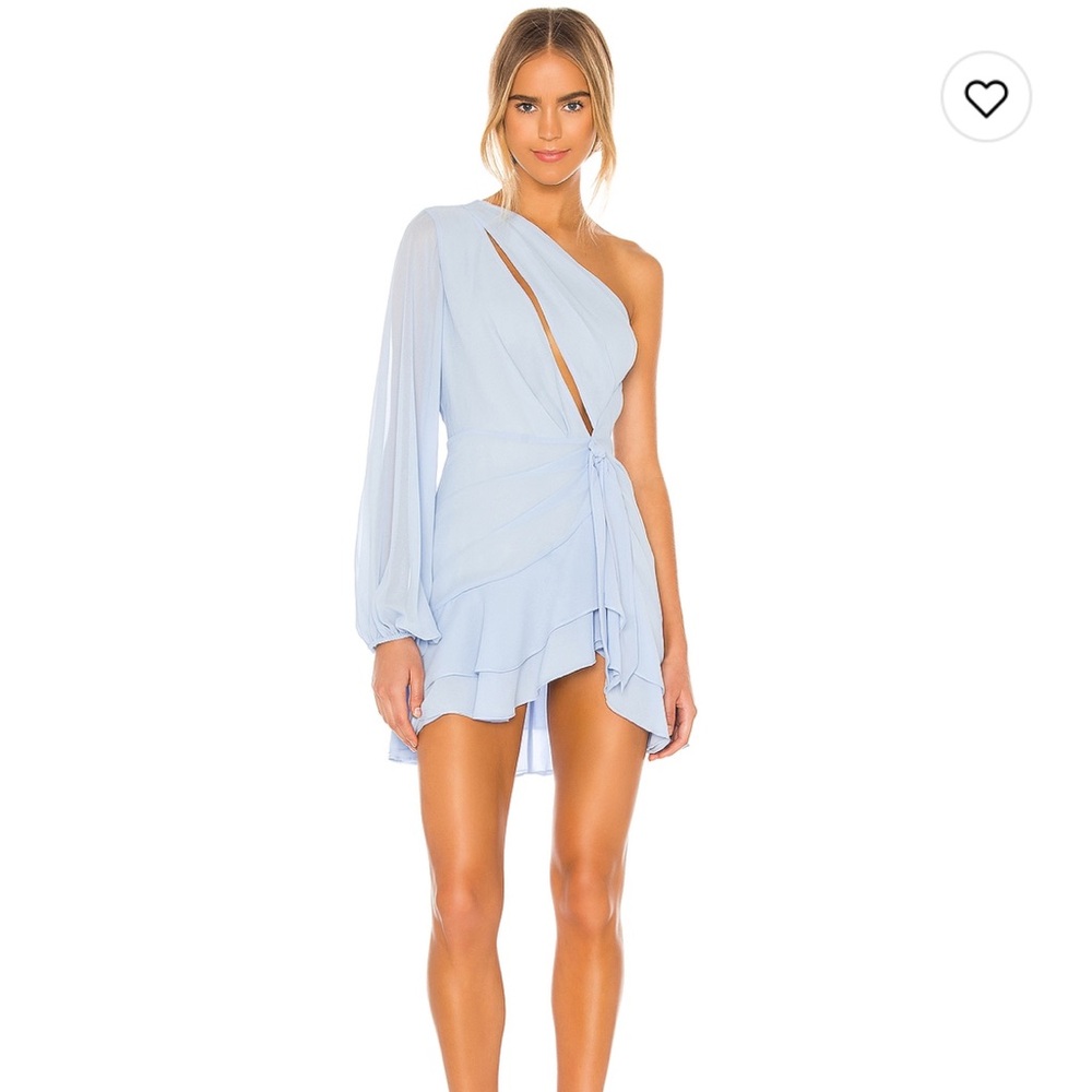Michael Costello x Revolve Sunny mini dress in blue size Medium